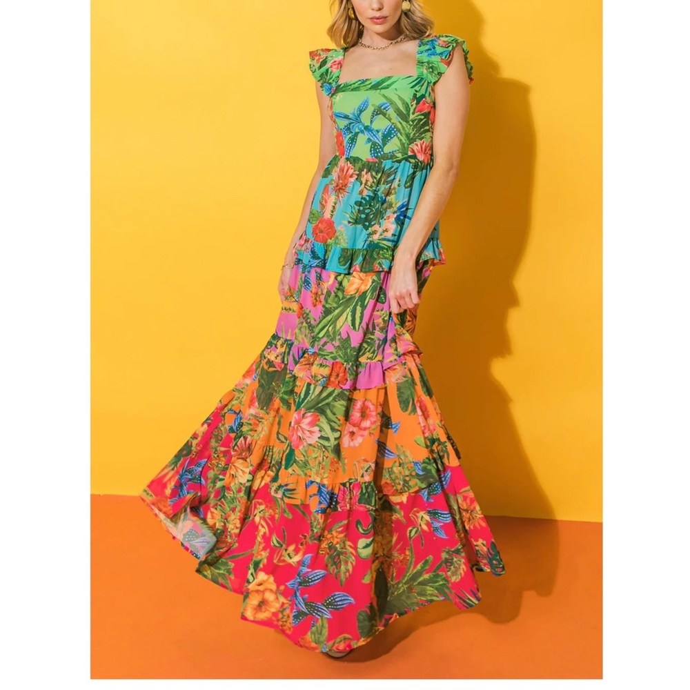 Flying tomato | stay awhile woven maxi dress